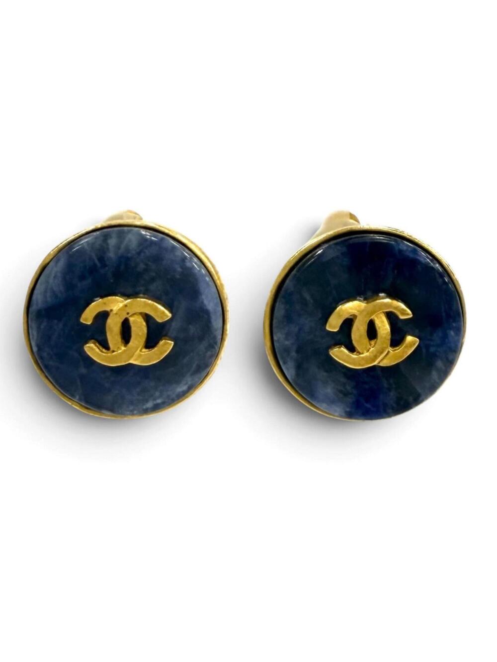 Chanel Cc Logo Clip-On Earrings Gold- #371402C91B